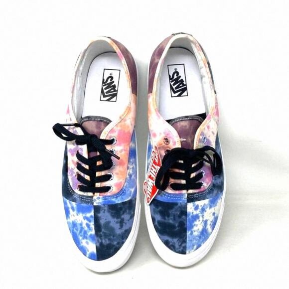 VANS Anaheim 44D Skate Shoes Low Multi Blue Canvas VN0A54F9AXJ Sneaker Size Men - Picture 6 of 10